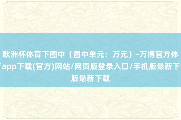 欧洲杯体育下图中（图中单元：万元）-万博官方体育app下载(官方)网站/网页版登录入口/手机版最新下载