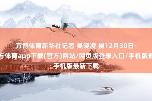 万博体育　　新华社记者 吴晓凌 摄　　12月30日-万博官方体育app下载(官方)网站/网页版登录入口/手机版最新下载