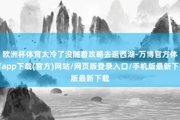 欧洲杯体育太冷了没随着攻略去逛西湖-万博官方体育app下载(官方)网站/网页版登录入口/手机版最新下载
