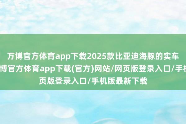 万博官方体育app下载2025款比亚迪海豚的实车也曾亮相-万博官方体育app下载(官方)网站/网页版登录入口/手机版最新下载
