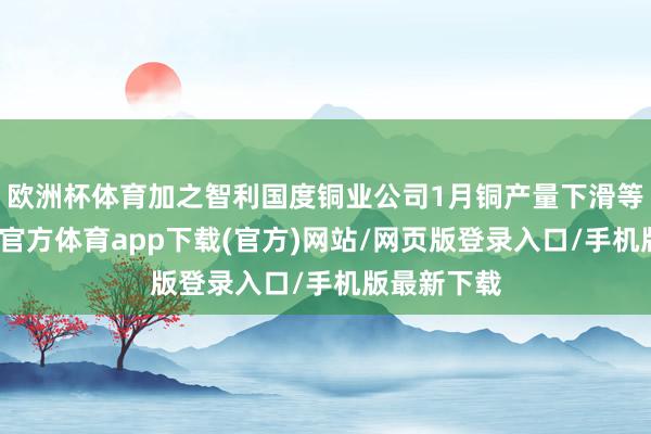欧洲杯体育加之智利国度铜业公司1月铜产量下滑等音问-万博官方体育app下载(官方)网站/网页版登录入口/手机版最新下载