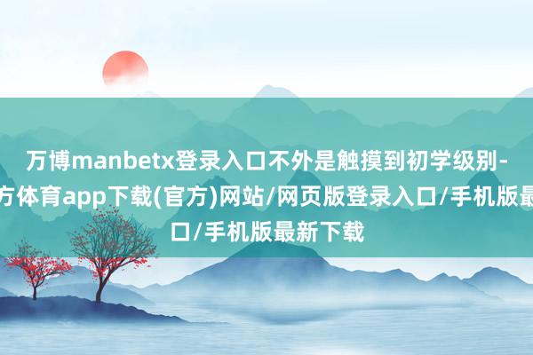 万博manbetx登录入口不外是触摸到初学级别-万博官方体育app下载(官方)网站/网页版登录入口/手机版最新下载