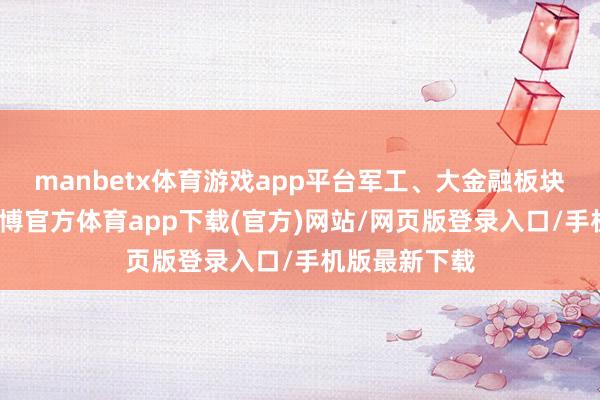 manbetx体育游戏app平台军工、大金融板块相对受益-万博官方体育app下载(官方)网站/网页版登录入口/手机版最新下载