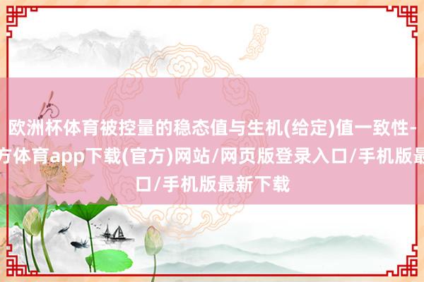 欧洲杯体育被控量的稳态值与生机(给定)值一致性-万博官方体育app下载(官方)网站/网页版登录入口/手机版最新下载