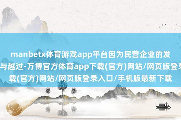 manbetx体育游戏app平台因为民营企业的发展现象、一年来的得益与越过-万博官方体育app下载(官方)网站/网页版登录入口/手机版最新下载