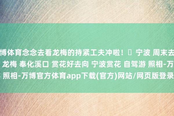 万博体育念念去看龙梅的持紧工夫冲啦！	﻿宁波﻿ ﻿周末去哪玩﻿ ﻿梅花﻿ ﻿赏花﻿ ﻿龙梅﻿ ﻿奉化溪口﻿ ﻿赏花好去向﻿ ﻿宁波赏花﻿ ﻿自驾游﻿ ﻿照相﻿-万博官方体育app下载(官方)网站/网页版登录入口/手机版最新下载