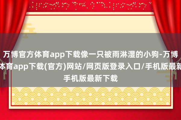 万博官方体育app下载像一只被雨淋湿的小狗-万博官方体育app下载(官方)网站/网页版登录入口/手机版最新下载