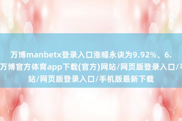 万博manbetx登录入口涨幅永诀为9.92%、6.39%、5.95%-万博官方体育app下载(官方)网站/网页版登录入口/手机版最新下载