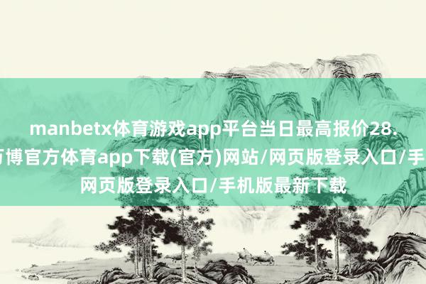 manbetx体育游戏app平台当日最高报价28.00元/公斤-万博官方体育app下载(官方)网站/网页版登录入口/手机版最新下载